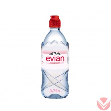 Вода питьевая Evian Негазированная вода 0,75л ПЭТ — Интернет-магазин доставки продуктов и воды ВКУСНЫЙ