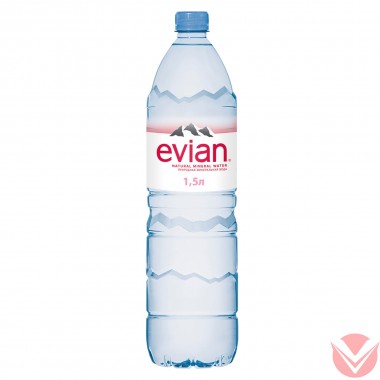 Вода минеральная Evian питьевая негазированная 1,5 л ПЭТ — Интернет-магазин доставки продуктов и воды ВКУСНЫЙ