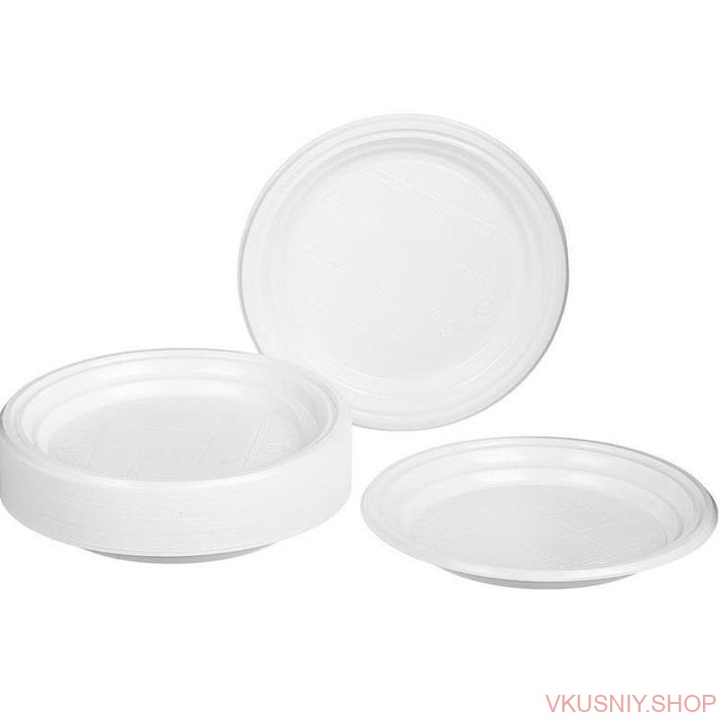 Тарелка 165д белая Стандарт фото 1 — Интернет-магазин доставки продуктов и воды ВКУСНЫЙ