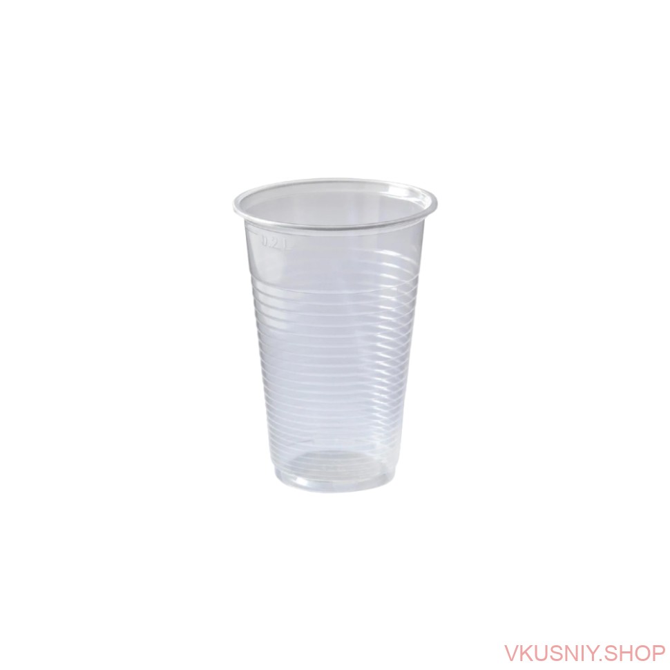 Стакан 200мл прозрачный Эконом фото 1 — Интернет-магазин доставки продуктов и воды ВКУСНЫЙ