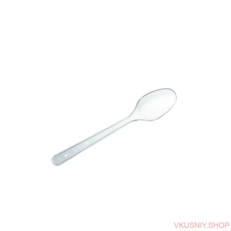 Ложка чайная Премиум прозрачная, 100 шт фото 1 &mdash; Интернет-магазин доставки продуктов и воды ВКУСНЫЙ