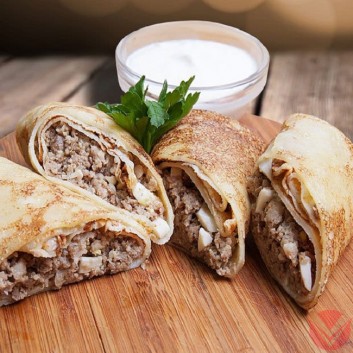 Блинчики с индейкой Кг — Интернет-магазин доставки продуктов и воды ВКУСНЫЙ