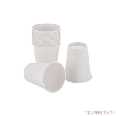 Стакан бум. 150мл, 100 шт — Интернет-магазин доставки продуктов и воды ВКУСНЫЙ