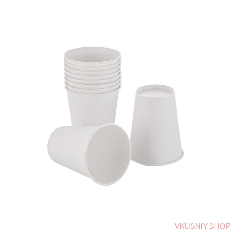 Стакан бум. 150мл, 100 шт фото 1 — Интернет-магазин доставки продуктов и воды ВКУСНЫЙ