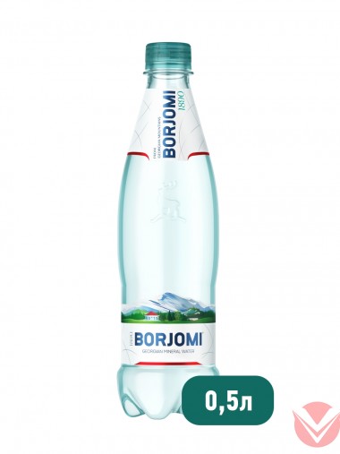 Borjomi вода природная минеральная 0,5 л ПЭТ — Интернет-магазин доставки продуктов и воды ВКУСНЫЙ