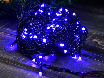 Гирлянда ТМ &quot;BIKSON&quot;100 ламп LED цвет синий — Интернет-магазин доставки продуктов и воды ВКУСНЫЙ