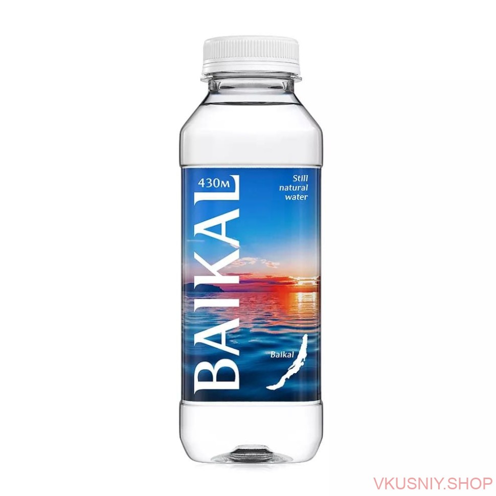 Вода "Байкал 430м Глубинная" негаз. 0,45л ПЭТ (12 шт/уп) фото 1 &mdash; Интернет-магазин доставки продуктов и воды ВКУСНЫЙ