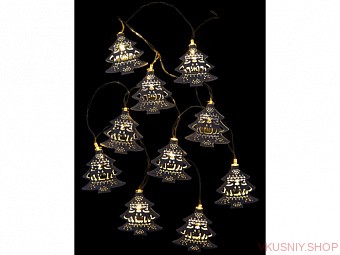 Гирлянда с насадками Ёлочки 1,6 м 10 фигур — Интернет-магазин доставки продуктов и воды ВКУСНЫЙ