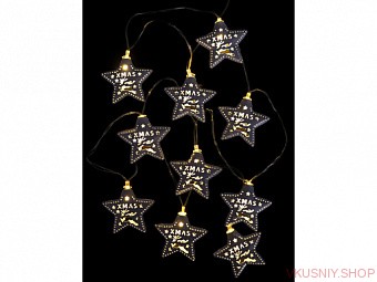 Гирлянда с насадками Звездочки 1,6 м 10 фигур — Интернет-магазин доставки продуктов и воды ВКУСНЫЙ