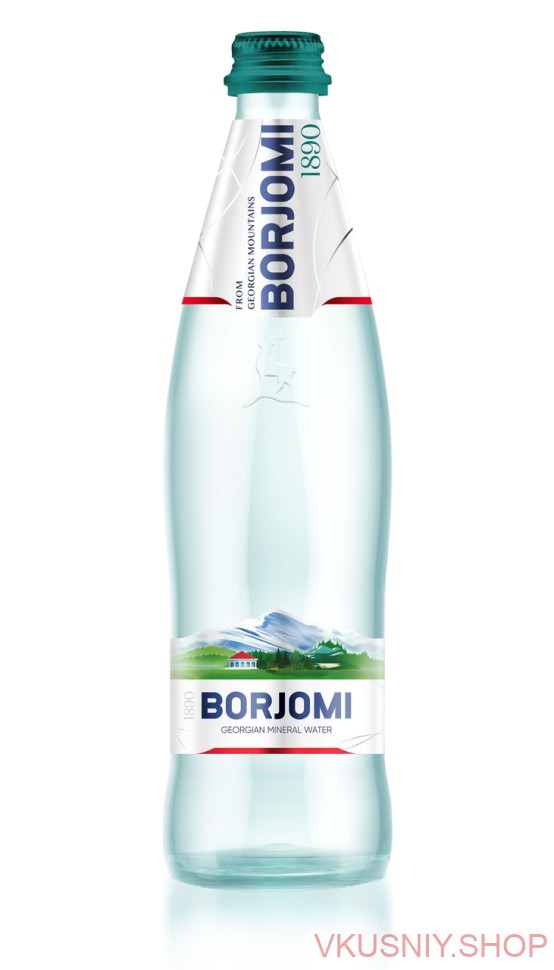 "Боржоми" газ 0,5л, Стекло фото 1 &mdash; Интернет-магазин доставки продуктов и воды ВКУСНЫЙ