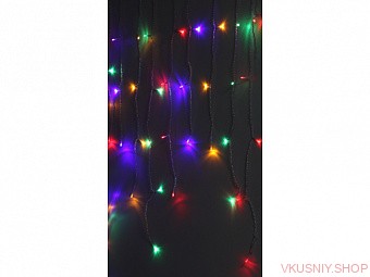 Гирлянда уличная ЭРА ENOB-2M Бахрома, 2*1м, мультиколор — Интернет-магазин доставки продуктов и воды ВКУСНЫЙ