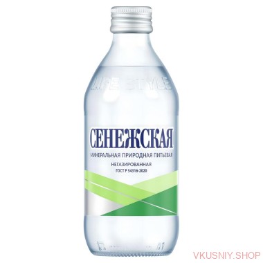 &quot;Сенежская&quot;  0,33 негаз Стекло — Интернет-магазин доставки продуктов и воды ВКУСНЫЙ