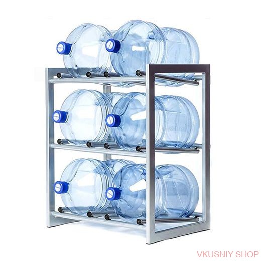 Стеллаж для воды на 6 бут фото 1 — Интернет-магазин доставки продуктов и воды ВКУСНЫЙ