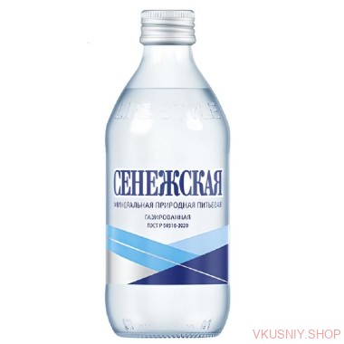 &quot;Сенежская&quot;  0,33 газ Стекло — Интернет-магазин доставки продуктов и воды ВКУСНЫЙ