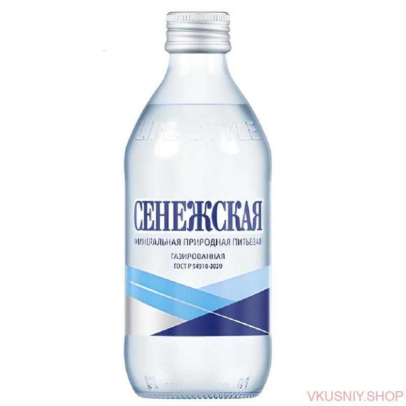 "Сенежская"  0,33 газ Стекло фото 1 &mdash; Интернет-магазин доставки продуктов и воды ВКУСНЫЙ