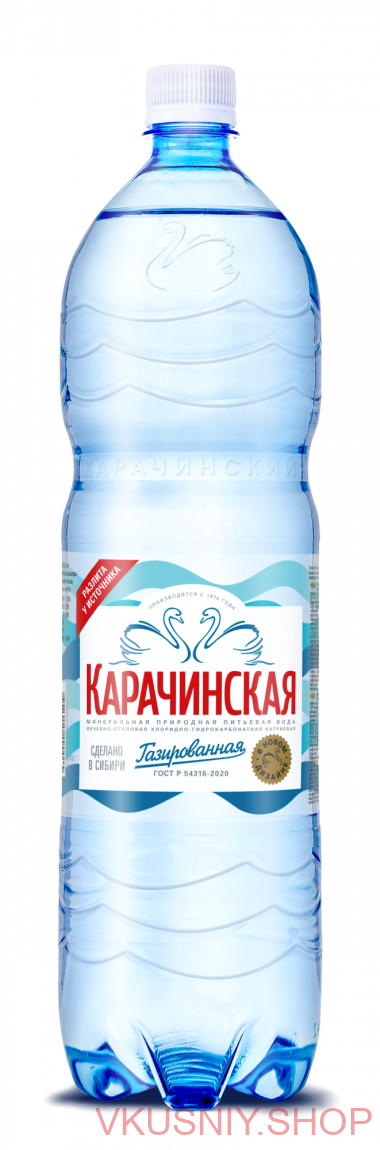 Вода &quot;Карачинская&quot; 1,5л ПЭТ — Интернет-магазин доставки продуктов и воды ВКУСНЫЙ