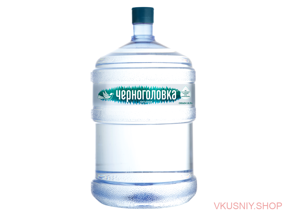 Вода "Черноголовка" 19 л в оборотной таре фото 1 — Интернет-магазин доставки продуктов и воды ВКУСНЫЙ