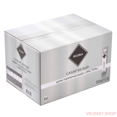 Сахар Rioba порц. 5г (100 шт/уп) — Интернет-магазин доставки продуктов и воды ВКУСНЫЙ
