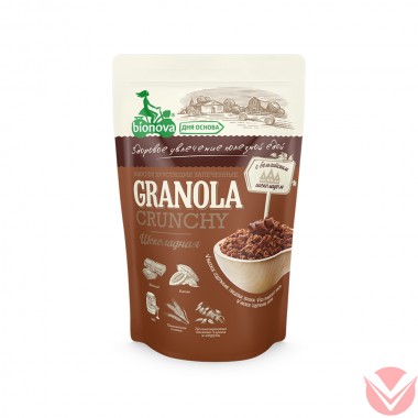 Гранола шоколадная BIONOVA, 400г — Интернет-магазин доставки продуктов и воды ВКУСНЫЙ