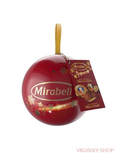 Рождественский шар, МОЦАРТ, Mirabell, 148 гр — Интернет-магазин доставки продуктов и воды ВКУСНЫЙ