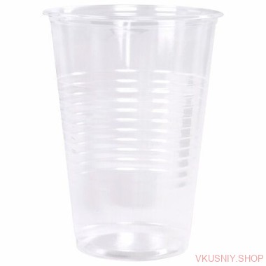 Стакан 200мл, прозрачный,  ПП 100 шт/уп — Интернет-магазин доставки продуктов и воды ВКУСНЫЙ
