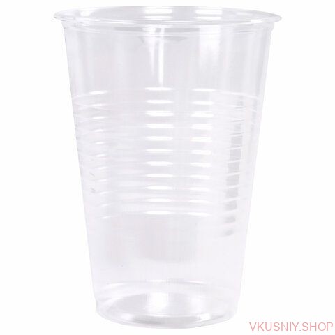 Стакан 200мл, прозрачный,  ПП 100 шт/уп фото 1 — Интернет-магазин доставки продуктов и воды ВКУСНЫЙ