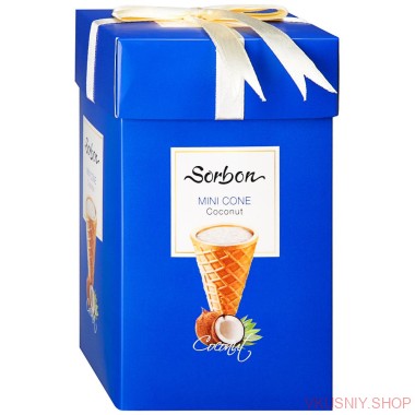 СОРБОН Мини-рожок кокос, 200 гр — Интернет-магазин доставки продуктов и воды ВКУСНЫЙ