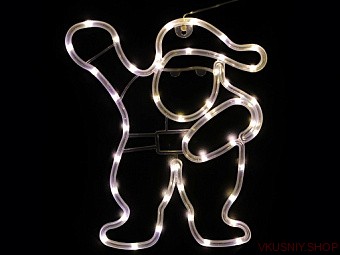 Панно световое "Санта" фото 1 — Интернет-магазин доставки продуктов и воды ВКУСНЫЙ