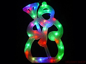 Панно световое "Снеговик" фото 1 — Интернет-магазин доставки продуктов и воды ВКУСНЫЙ