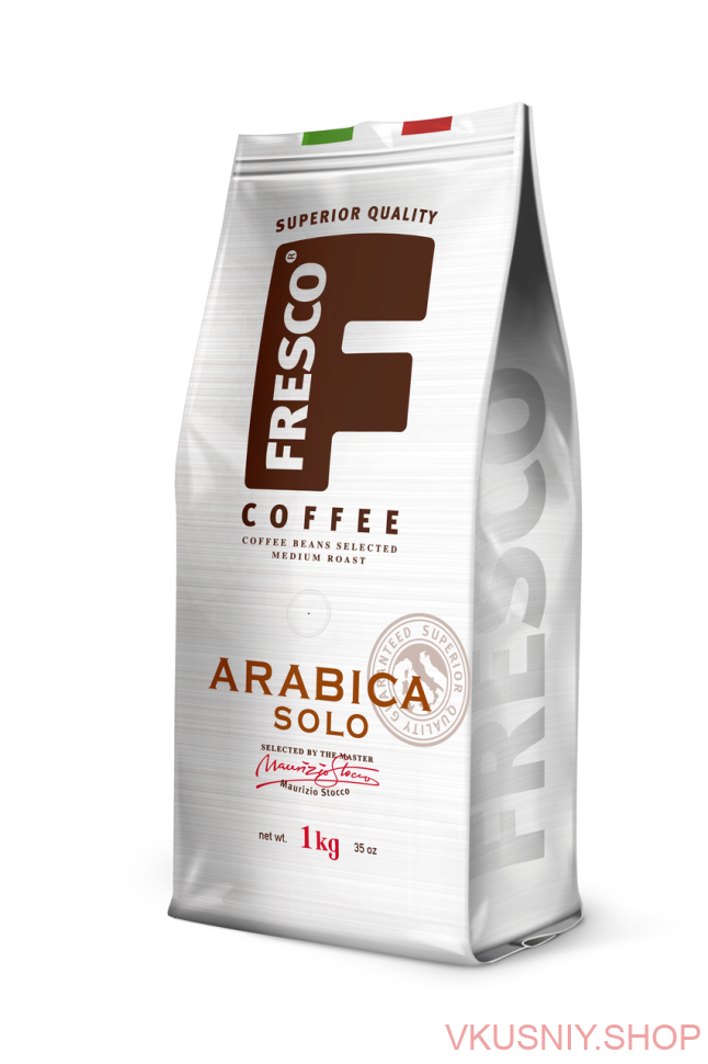 Кофе FRESCO SOLO 1кг, зерно фото 1 — Интернет-магазин доставки продуктов и воды ВКУСНЫЙ