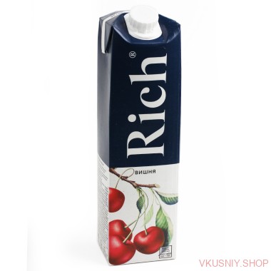 Сок Rich Вишня, 1л — Интернет-магазин доставки продуктов и воды ВКУСНЫЙ
