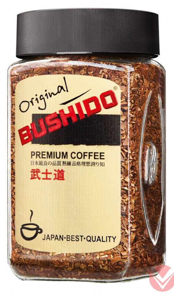 Кофе Bushido Original растворимый сублимированный, 100г фото 1 — Интернет-магазин доставки продуктов и воды ВКУСНЫЙ