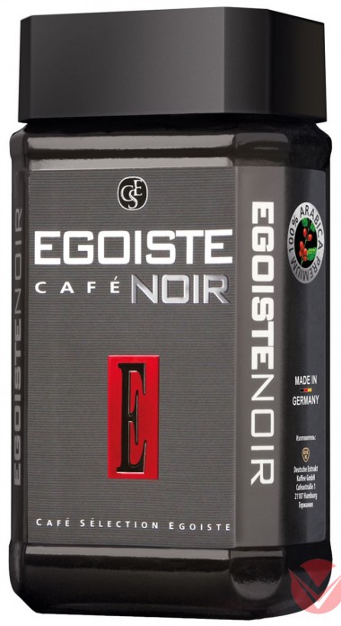 EGOISTE Кофе растворимый сублимированный NOIR 100г — Интернет-магазин доставки продуктов и воды ВКУСНЫЙ