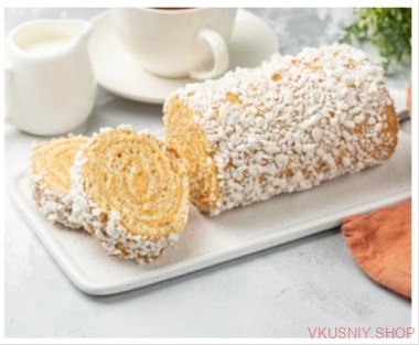 Рулет &quot;Наслаждение&quot;, замороженный, 400 гр — Интернет-магазин доставки продуктов и воды ВКУСНЫЙ