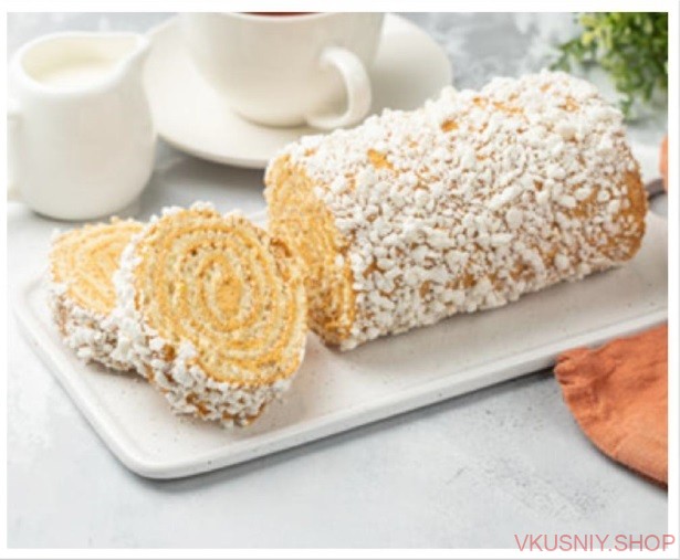 Рулет "Наслаждение", замороженный, 400 гр фото 1 — Интернет-магазин доставки продуктов и воды ВКУСНЫЙ