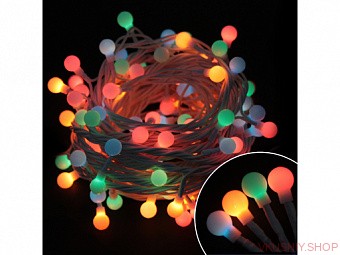 Электрогирлянда "Шарики" Bead-100-5-MC-LED фото 1 — Интернет-магазин доставки продуктов и воды ВКУСНЫЙ