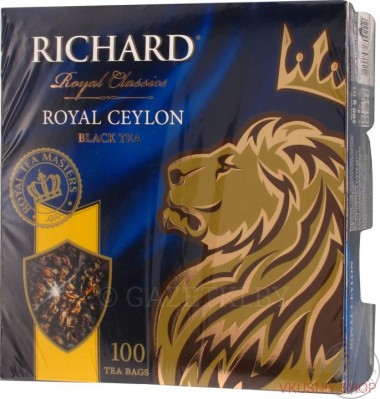 Чай Ричард Роял 100 х 2г — Интернет-магазин доставки продуктов и воды ВКУСНЫЙ
