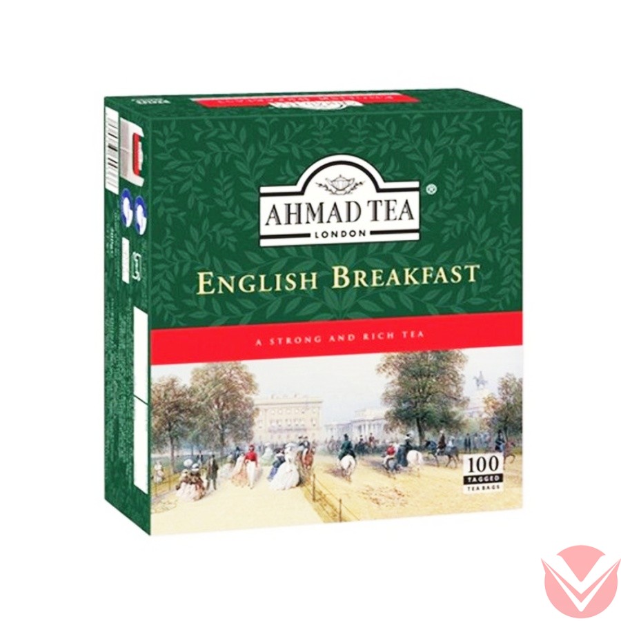 Ахмад "Английский завтрак" 100 пак. фото 1 — Интернет-магазин доставки продуктов и воды ВКУСНЫЙ